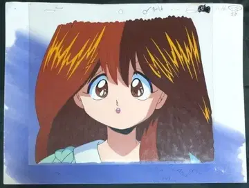 마법진 구루구루 카와이 이요나 배경 포함 애니메이션 셀화