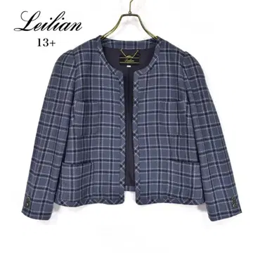 레리안 노카라 자켓 13+ TUSSUS DORMEUIL 체크