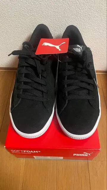 PUMA SOFTFOAM+ 블랙 스니커즈 24.5cm