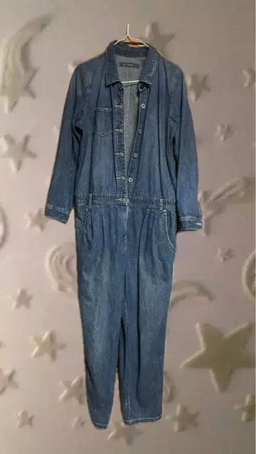 MARINE & WORK 데님 점프수트