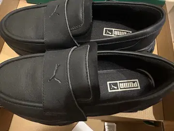 PUMA 블랙 로퍼 25cm