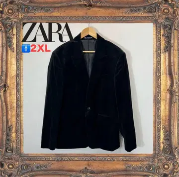 ZARA 벨벳 테일러드 재킷 블랙 남성용 포멀 결혼식 파티