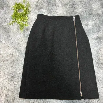 개버딘 K.T 9호 타이트 스커트 지퍼 블랙 일본제 출퇴근용 깔끔한