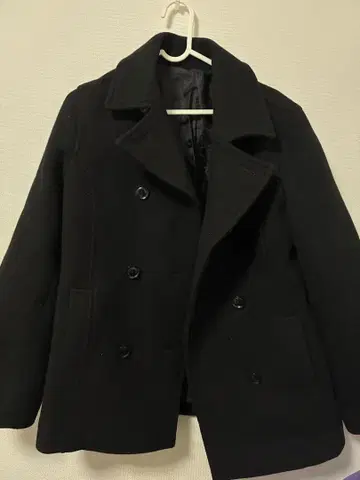 East Boy Venus 블랙 피 코트