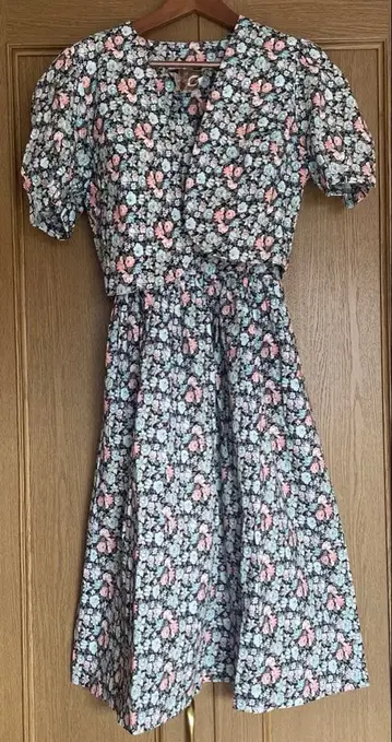 빈티지 잉글랜드제 꽃무늬 원피스 셋업