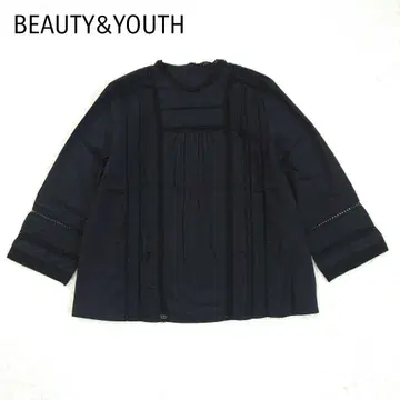 BEAUTY&YOUTH 뷰티앤유스 핀턱 레이스 블라우스