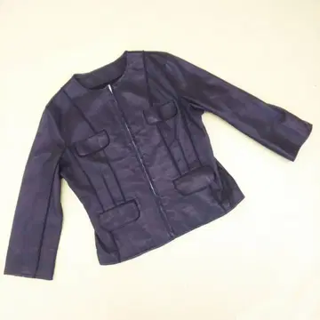 BECK 라무 양가죽 천연 가죽 가죽 노카라 자켓