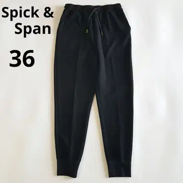 스픽 앤 스팬 조젯 조거 팬츠 블랙 사이즈 36