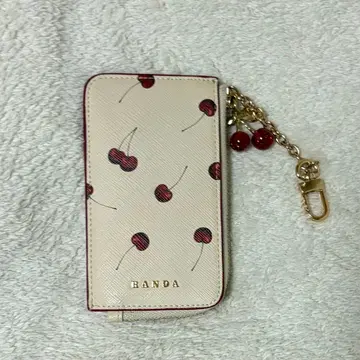 randa 프래그먼트 케이스 지갑 체리 화이트