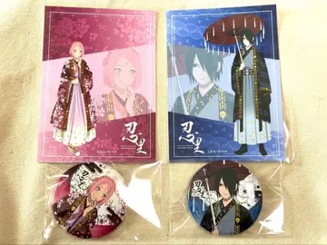 BORUTO 꽃의 여명 전령 사스케 사쿠라 캔뱃지 브로마이드 묶음 판매