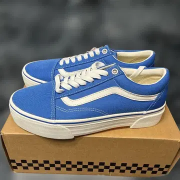 VANS 클래식 스니커즈 파랑 24.5cm 통굽