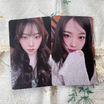 aespa 6000엔 한정판 팬미팅 트레이딩 카드 2장 카리나 구매 혜택