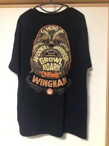 STAR WARS 츄바카 티셔츠 XL 미국 빈티지 의류 백 프린트