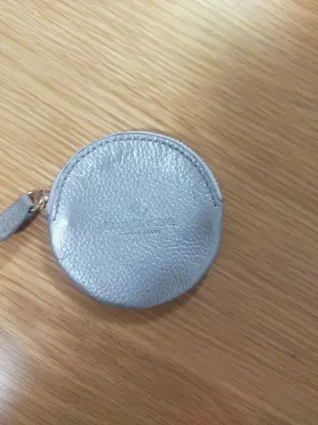 가죽 코인 케이스 실버
