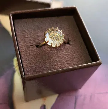 코코슈닉 K10 헤마타이트 쿼츠 반지 10호