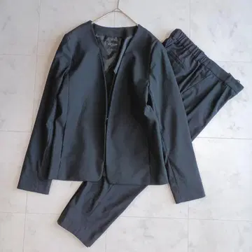 ARTICLE 팬츠 셋업 노카라 워셔블 블랙 L