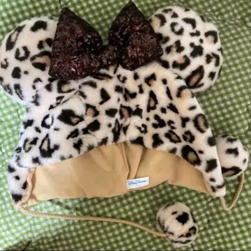 도쿄 디즈니 리조트 레오파드 무늬 미니 마우스 모자