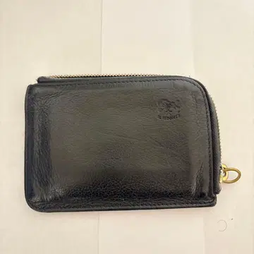 일비종떼 블랙 가죽 컴팩트 지갑