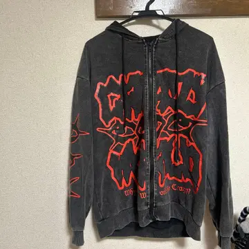 그레이 풀 집업 후드티 셋업