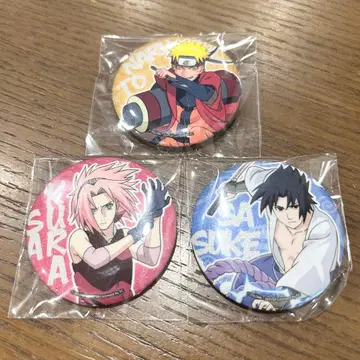 NARUTO 나루토 사스케 사쿠라 캔뱃지 중국 한정판