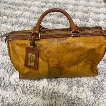 프리마 클라세 도안 가죽 보스턴 백 중형