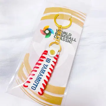 WBC 사무라이 재팬 천연 가죽 키체인 야마모토 요시노부 키링