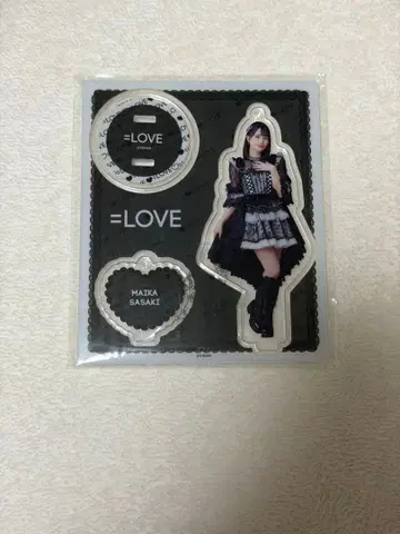 이코러브 = LOVE 사사키 마이카 아크릴 스탠드 블랙 의상
