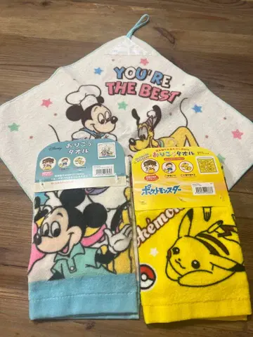 디즈니 미키 포켓몬 타월 세트
