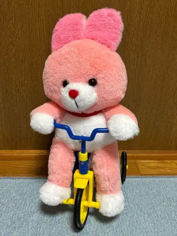 TAITO 한정판 자전거로 달리는 인형옷 유원지 출근 움직이는 기믹 토끼