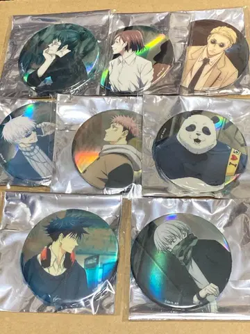 총 8종 세트 주술회전 캔뱃지 10주년 MAPPA SHOWCASE