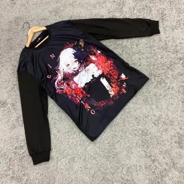 인기 니어 클로징 [ L 상당 ] 의인화 티셔츠/롱 기장 티셔츠