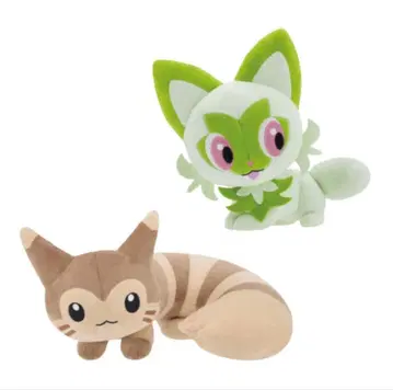 오오타치 냐오하 모후굿토 꼬리 봐봐! 봉제 인형 2개 세트