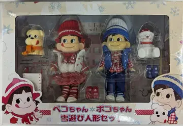 후지야 인형/페코짱 특별판) 페코짱 포코짱 눈놀이 인형 세트