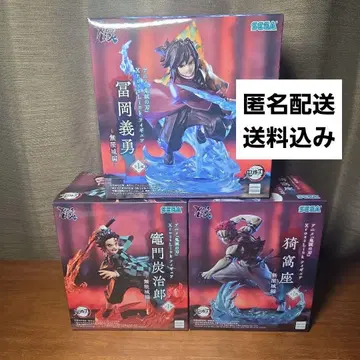 귀멸의 칼날 토미오카 기유 카마도 탄지로 아카자 피규어 세트