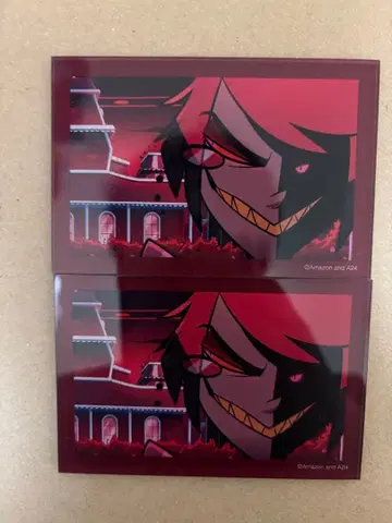 아크릴 카드 알래스터 해즈빈 호텔 SMILE BASE CAFE 2장