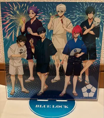 빅 아크릴 스탠드 블루 록 진베이Ver. 집합 디자인 아베노 쿠바