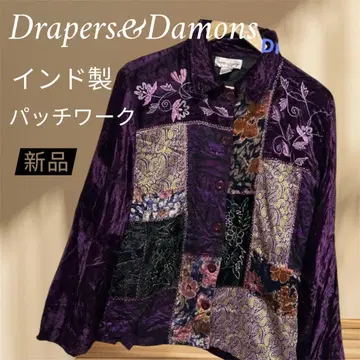 Drapers&Damons 패치워크 셔츠 자켓 새상품 레어 L 인도산