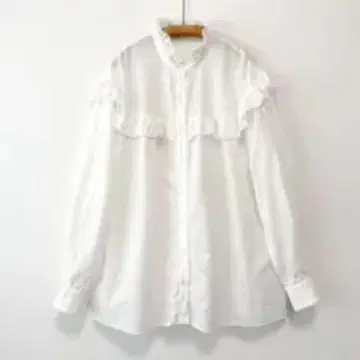 스픽 앤 스팬 프릴 블라우스 아이보리