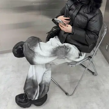 워싱 스웨트 팬츠