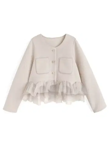 GRL 그레일 튤 도킹 자켓