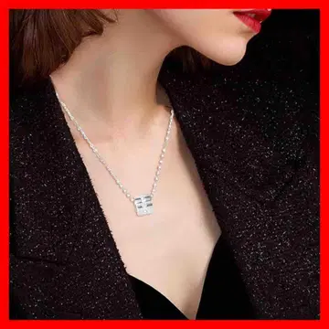 순 티타늄 목걸이 플라티나 도금 게르마늄 여성용 액세서리