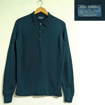 존스메들리 BEAUTY&YOUTH 울 하이 게이지 니트 긴팔 피케 셔츠