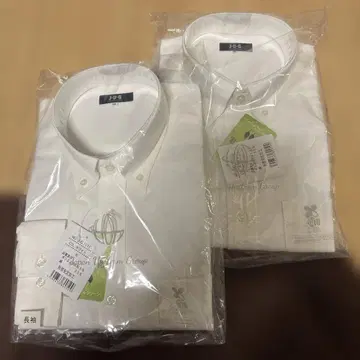 화이트 버튼 다운 셔츠 2개 세트