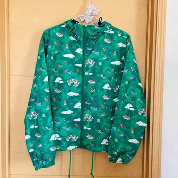 Disney 피터팬 점퍼 윈드 브레이커 그린 새상품급