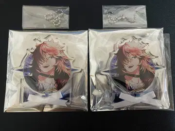 OVER REQUIEMZ 오바레쿠 리본 타이 아크릴 키링 노이르 2점