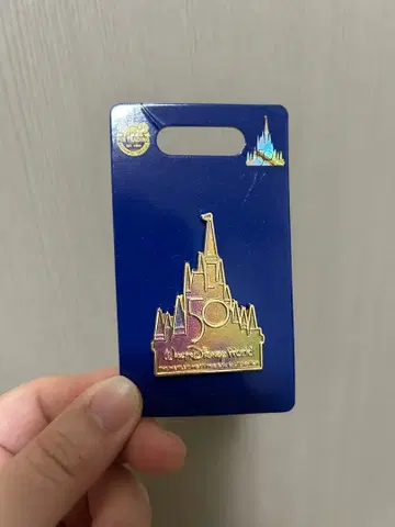 WDW 해외 디즈니 파크 50주년 기념 핀 배지