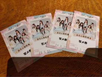 하루니시온 사진회권 4장 세트