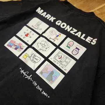 Mark Gonzales 마크곤잘레스 반팔 티셔츠 M 블랙