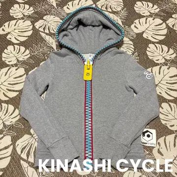 기나시 사이클 패트 지퍼 후드티 그레이 레어 모델 S 인기 컬러