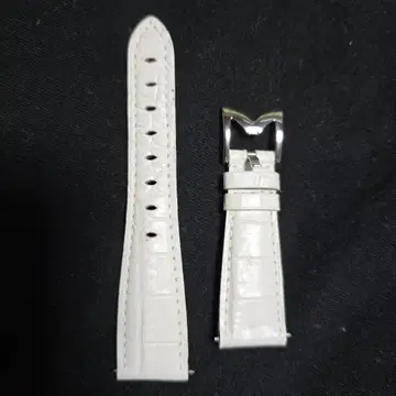 새상품 정가 16,500엔 화이트 가죽 시계 벨트 20mm 가가밀라노